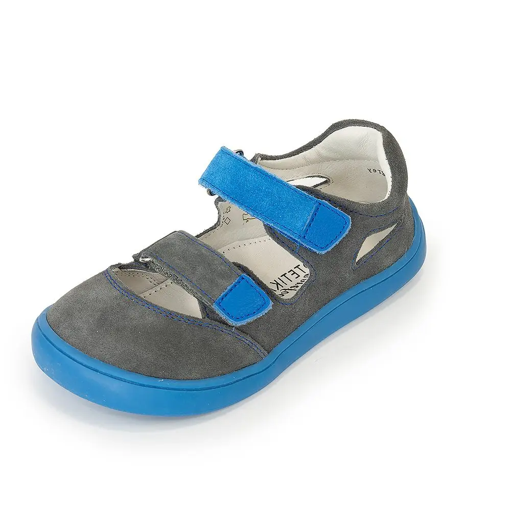 chlapecké sandály Barefoot TERY GREY, Protetika, šedá -