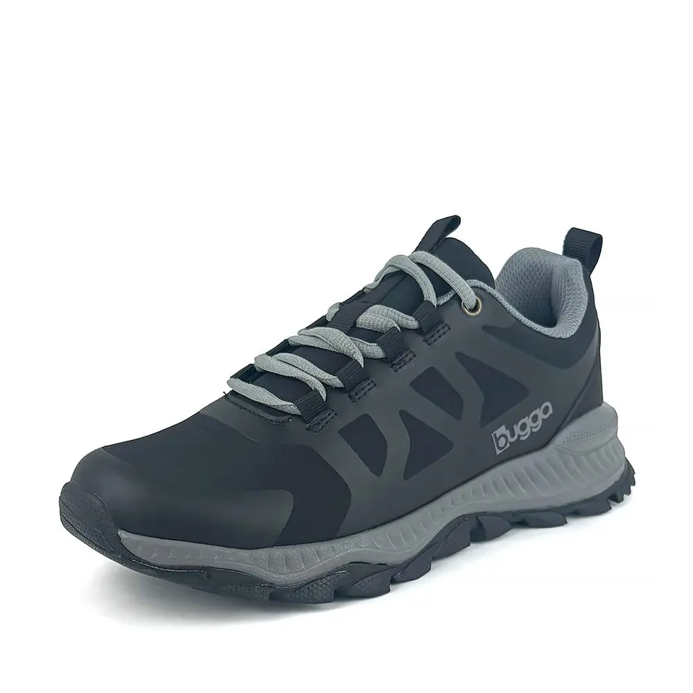 Dětské outdoorové boty na tkaničky Bugga ORZA Black B00207-10