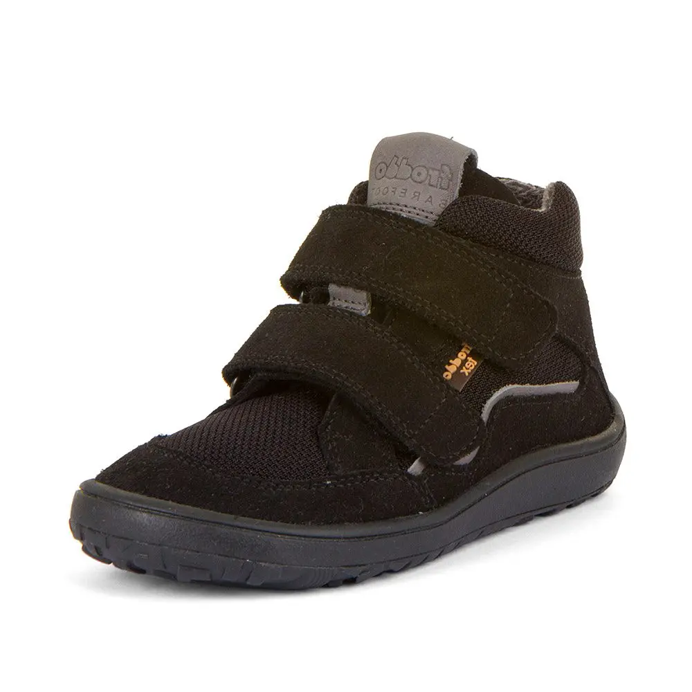 Dětské barefoot boty TEX AUTUMN Black Froddo G3110254-11 - černá -