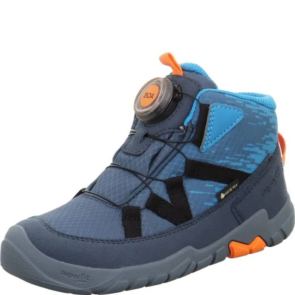 Chlapecká celoroční obuv Superfit barefit TRACE GTX Blue/Turquoise 1-006040-8000 -