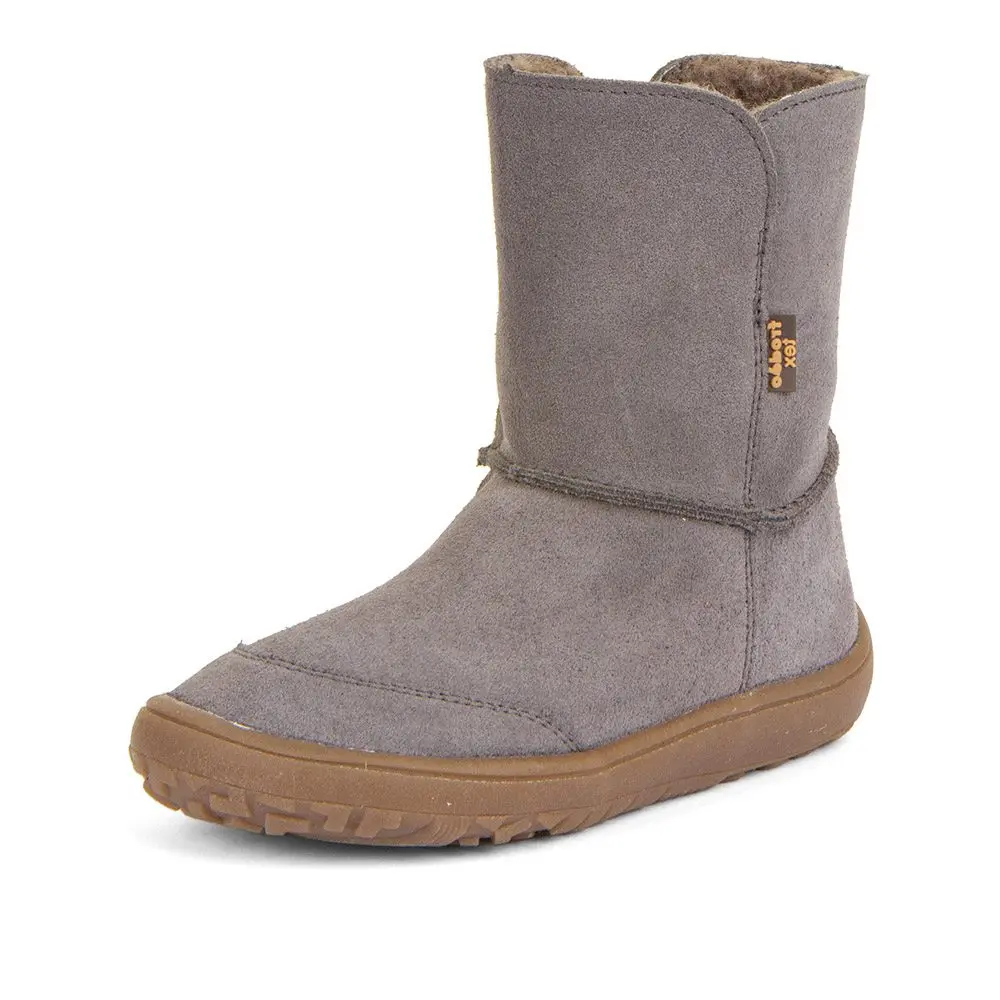 Dětské zimní barefoot boty TEX SUEDE  Gray, Froddo, G3160238-3, šedá - 42