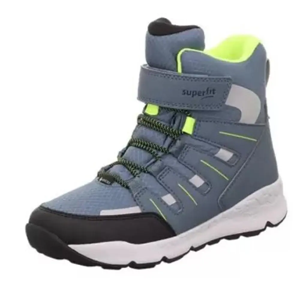 Dětské zimní boty FREE RIDE Light Blue/Yellow Gore-Tex, Superfit , 1-000568-8000, světlé modrá -