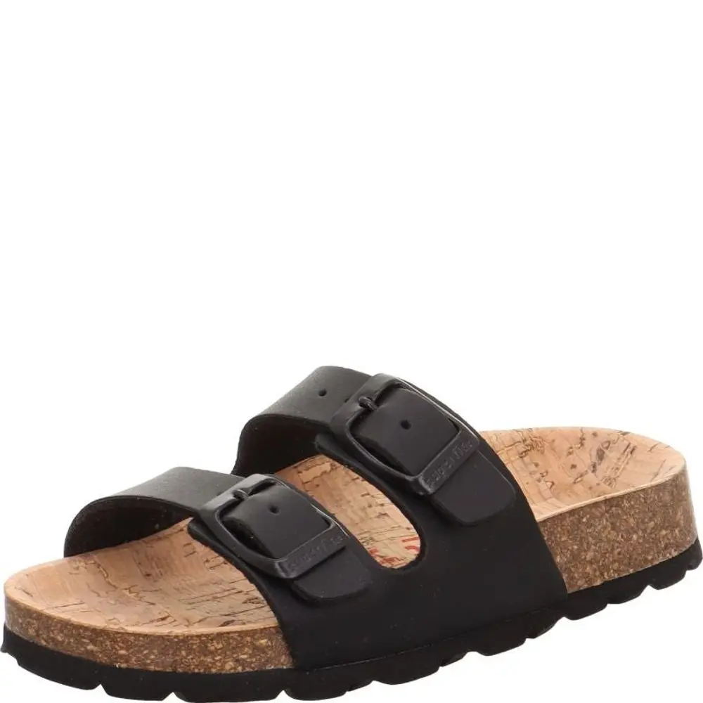 Dětské korkové pantofle Superfit FOOTBAD Black 1-800111-0120