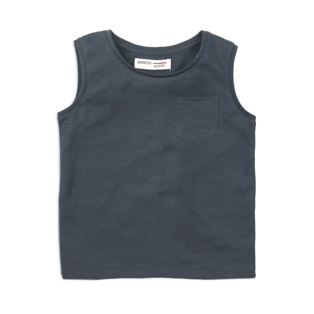 Tílko chlapecké, Minoti, 1VEST 5, šedá -