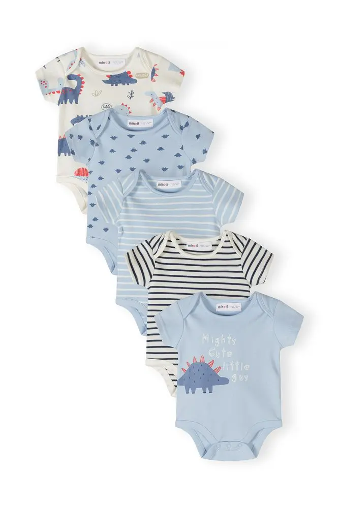 Body kojenecké 5pack Minoti 28BABYPACK26 modrá