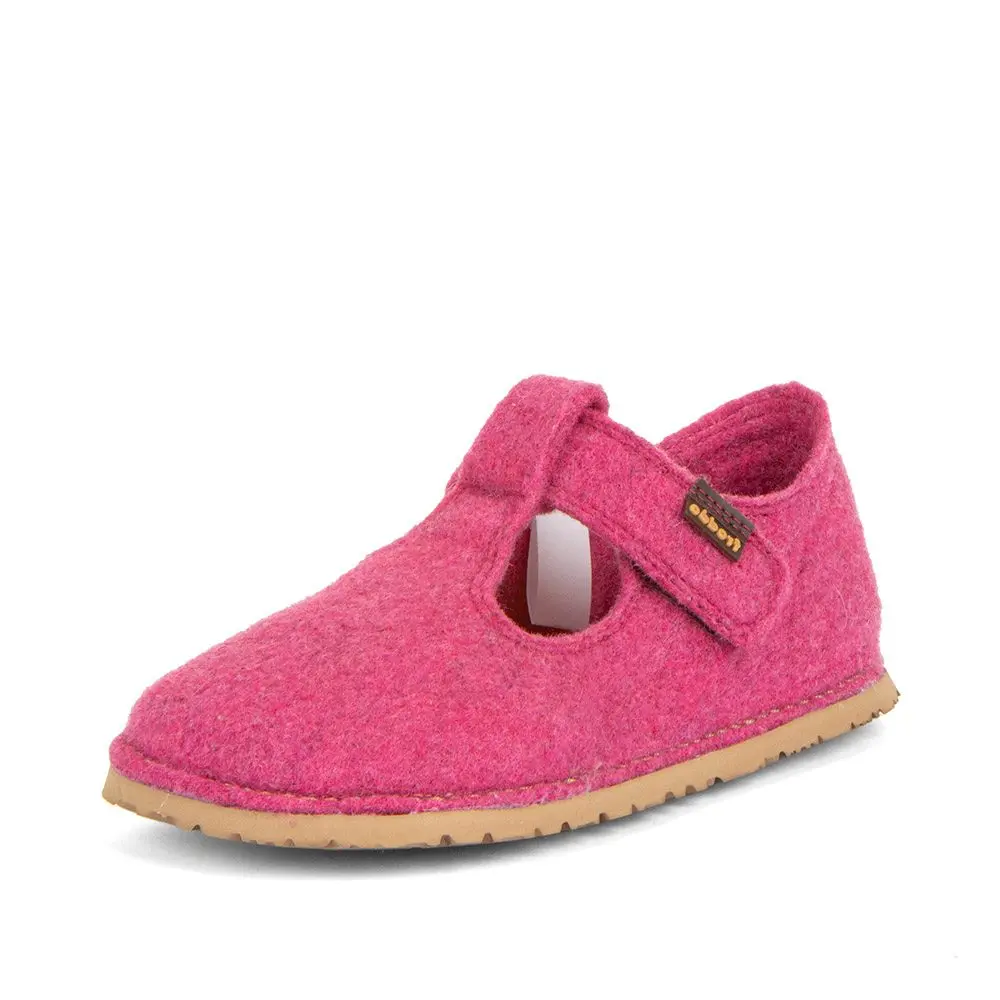 Dívčí barefoot bačkory FLEXY WOOLY Fuxia; Froddo; G1700378-6 -
