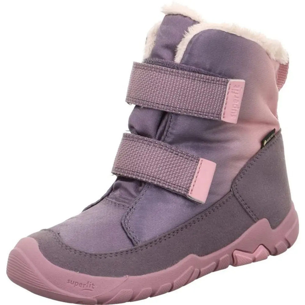Dívčí zimní obuv Superfit barefit TRACE GTX Purple/Pink 1-006041-8500