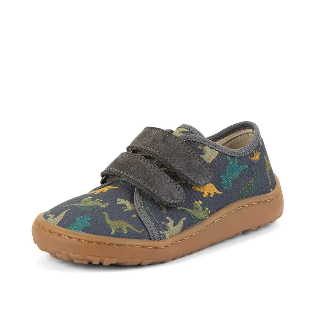 Chlapecké plátěné barefoot tenisky CANVAS GREY+ Froddo G1700440-31 -