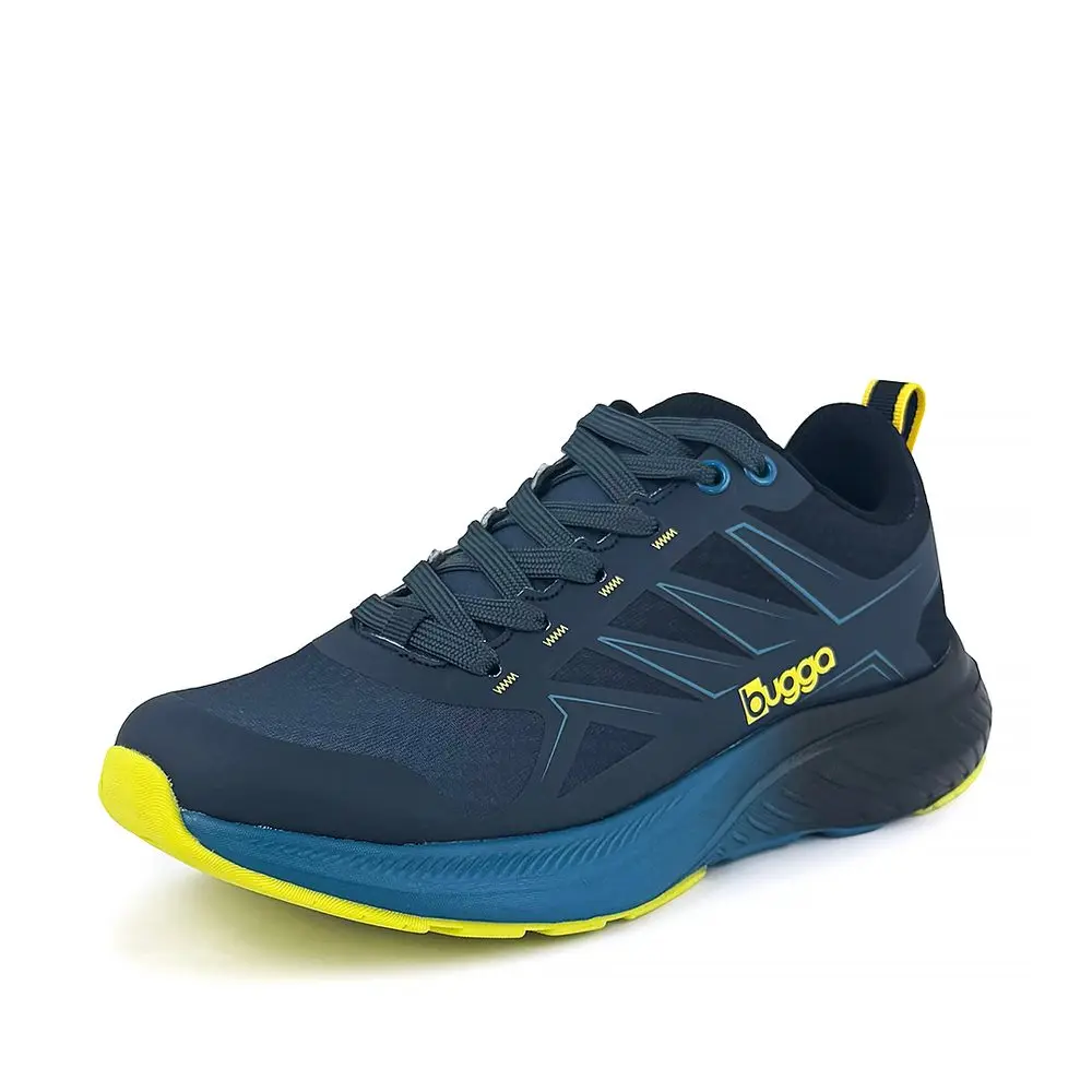 Chlapecké outdoorové boty na tkaničky Bugga SOLIS Blue B00205-04