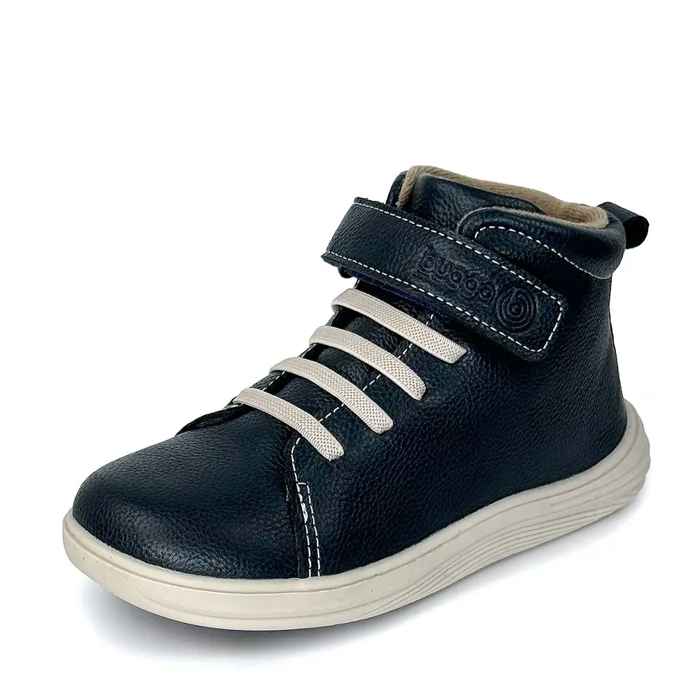 Chlapecké celoroční barefoot boty Bugga KAMA Navy B00200-04