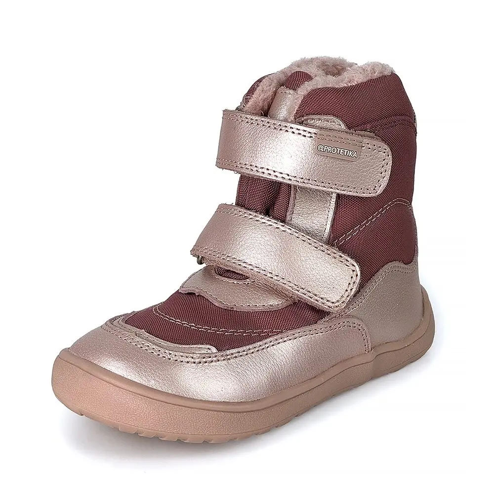 Dívčí zimní barefoot boty PRO-tex Protetika - NUT PINK -