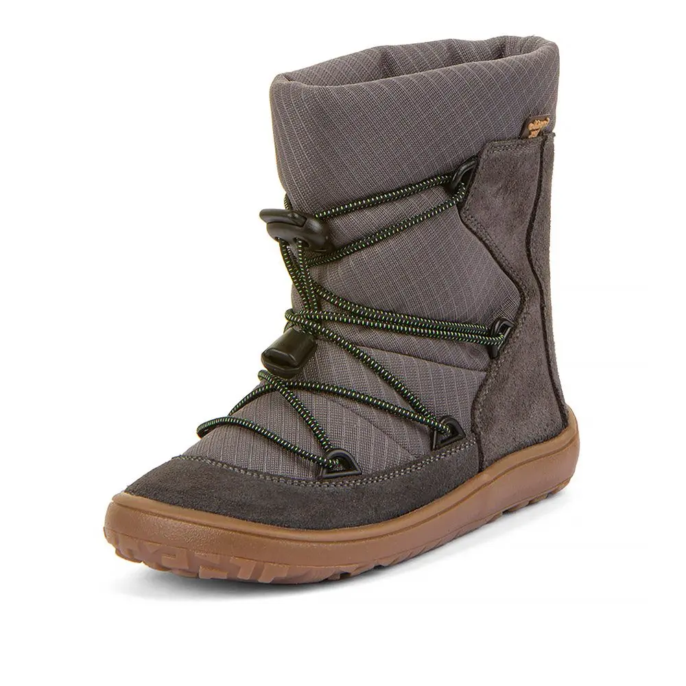 Chlapecké zimní barefoot boty TEX TRACK WOOL Gray G3160251-1 -