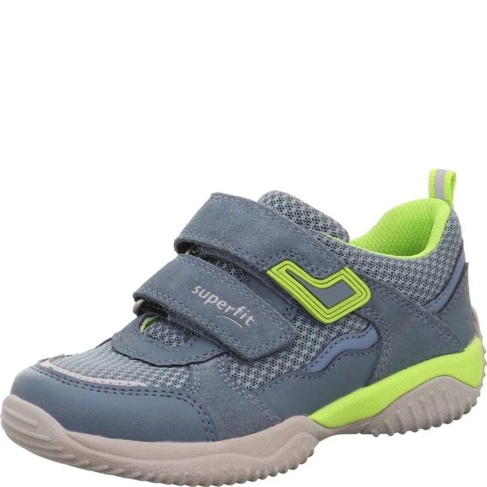 Chlapecké celoroční boty STORM Blue/Green, Superfit, 1-006390-8010, modrá - 37