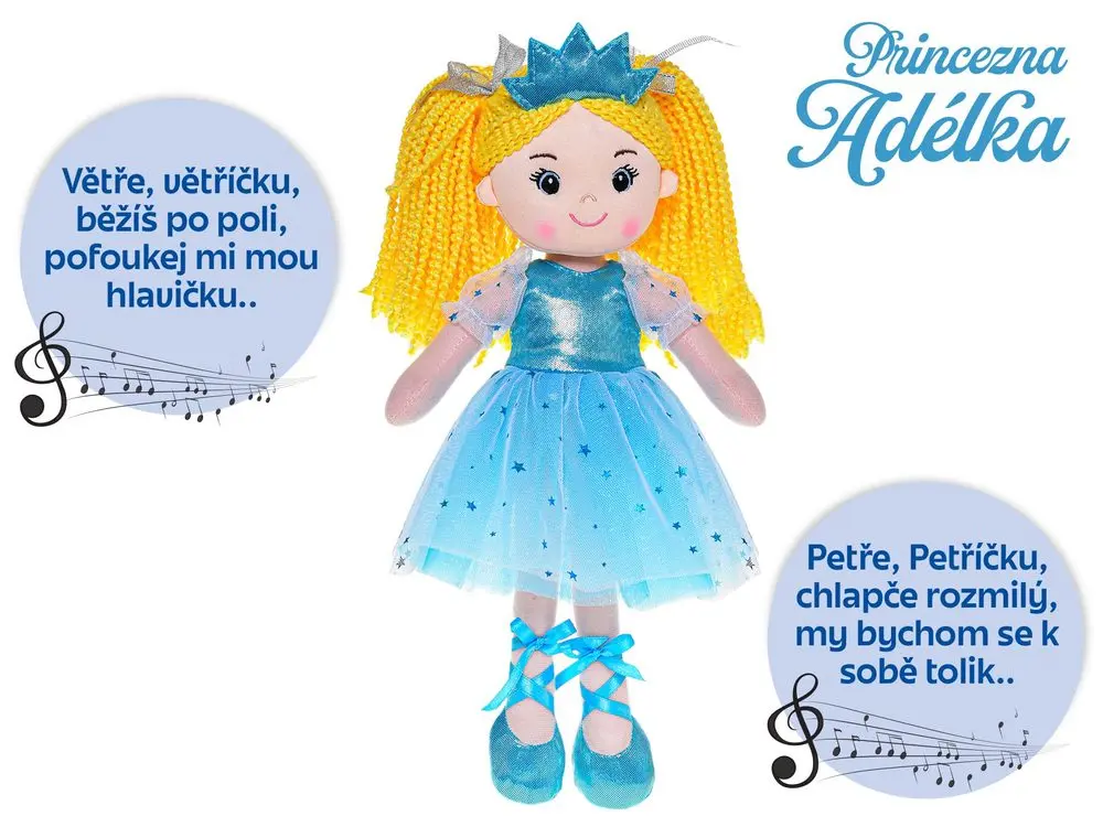 Panenka princezna Adélka 35cm česky zpívající
