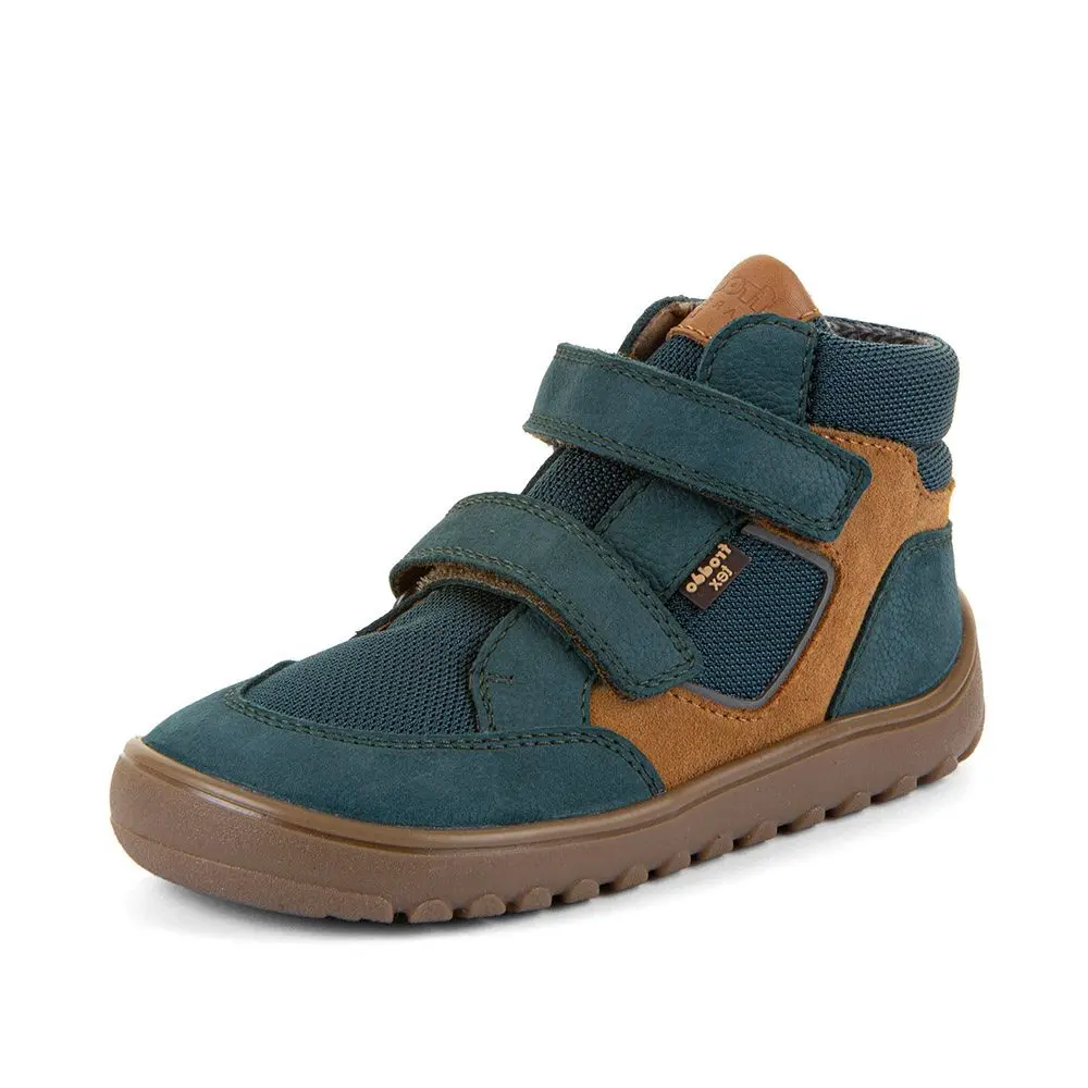 Dětské celoroční kotníkové barefoot boty UP HILL TEX PETROLEUM Froddo G3110281-4 -