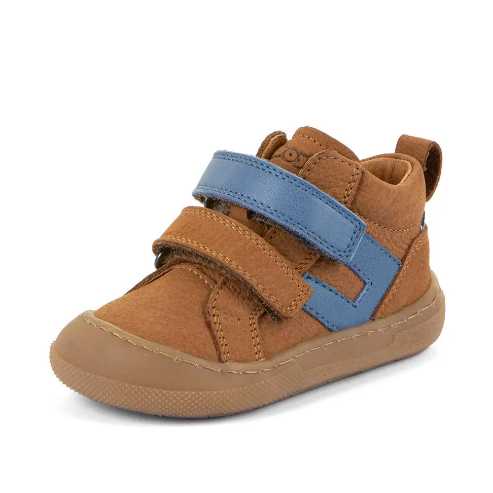Chlapecké celoroční kotníkové barefoot boty MALY F COGNAC Froddo G2130380-1