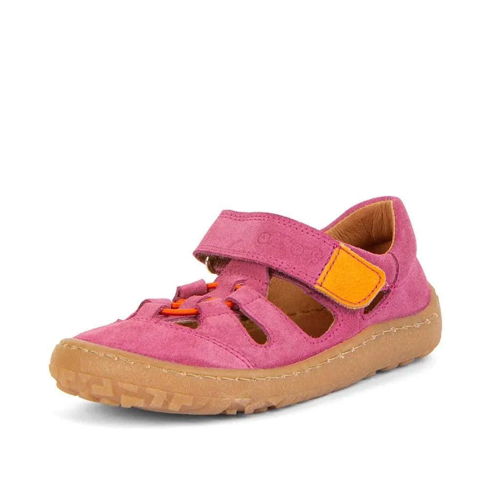 Dívčí barefoot sandály ELASTIC Fuxia Froddo G3150262-12 fuxia -