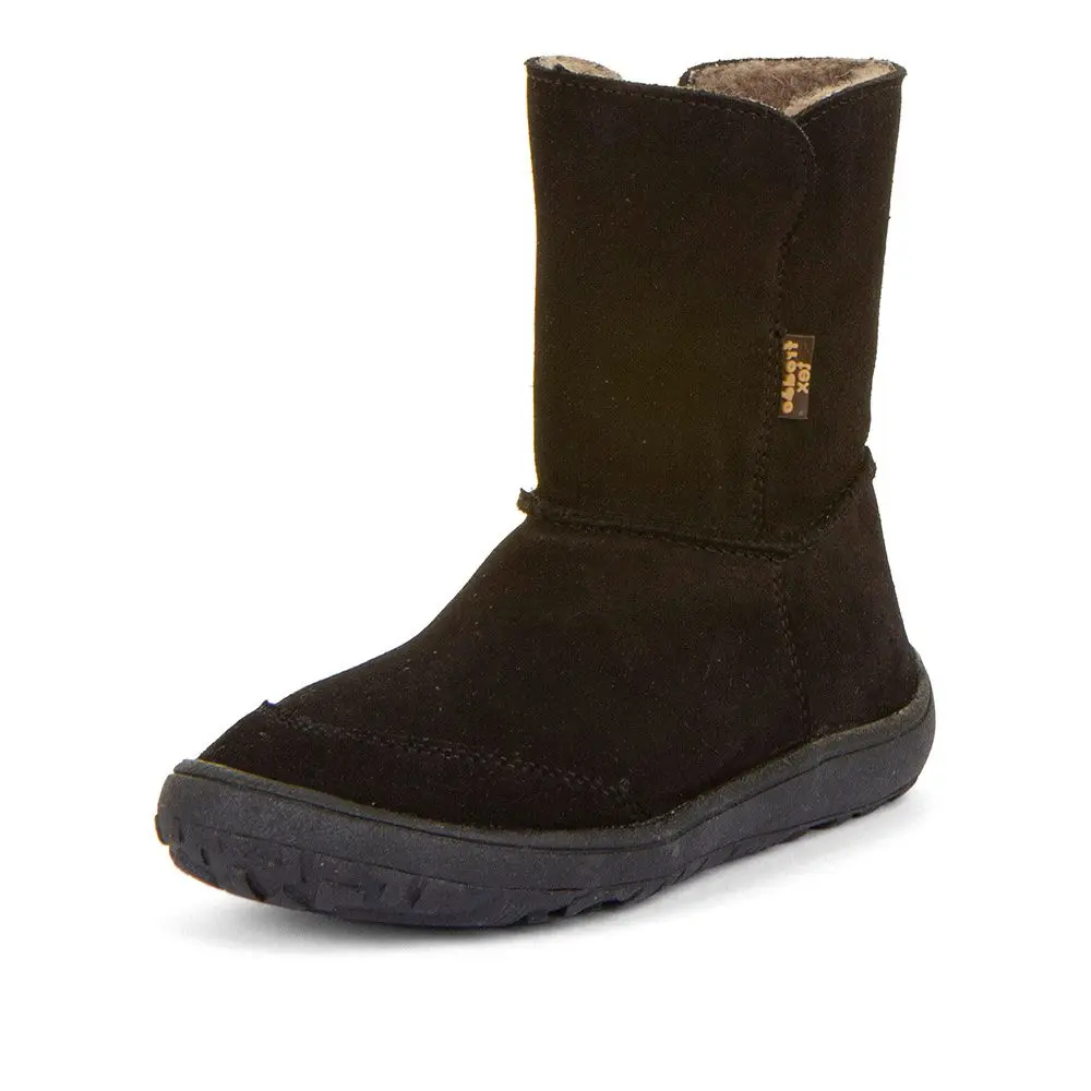Dětské zimní barefoot boty TEX SUEDE Black, Froddo, G3160238-4, černá