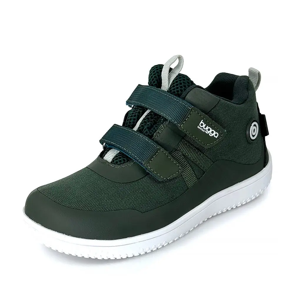 dětské celoroční barefootové boty s membránou BUGGA OSCAR Green B00191-19