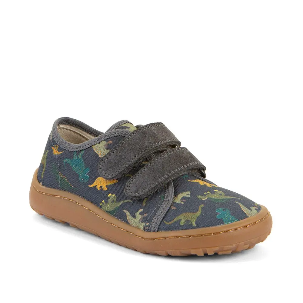 Chlapecké plátěné barefoot tenisky CANVAS GREY+ Froddo G1700440-31 -