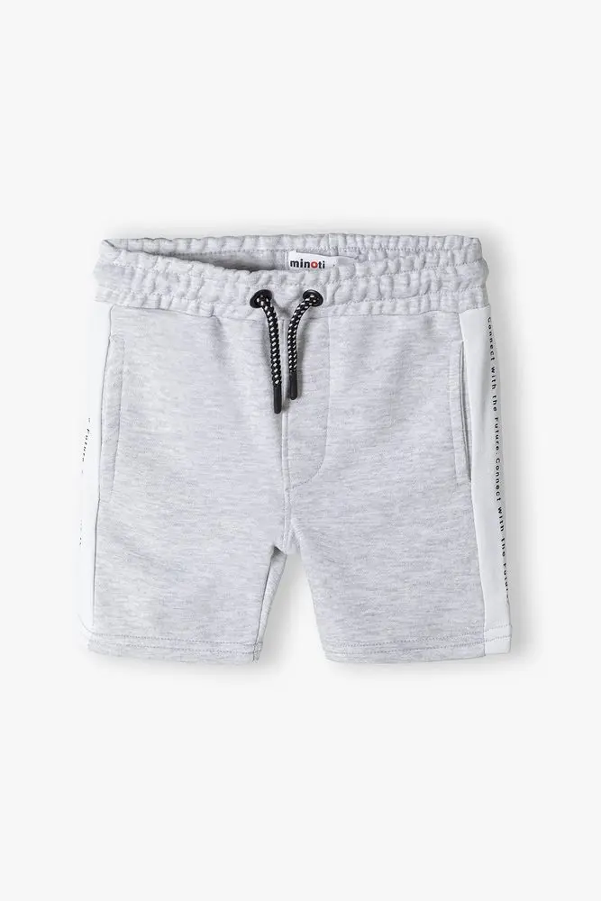 Kraťasy chlapecké teplákové, Minoti, 13fleece 14, Kluk