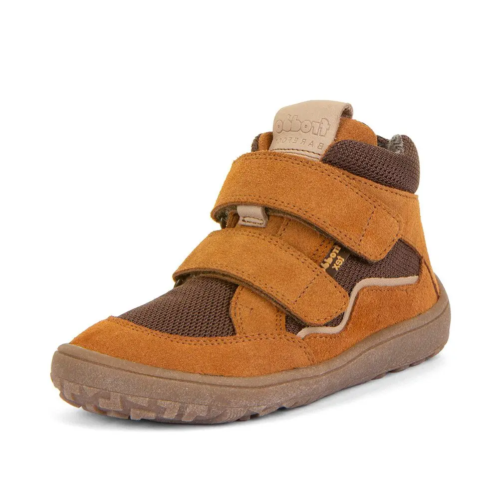 Dětské barefoot boty TEX AUTUMN Cognac Froddo G3110254-14 - hnědá -
