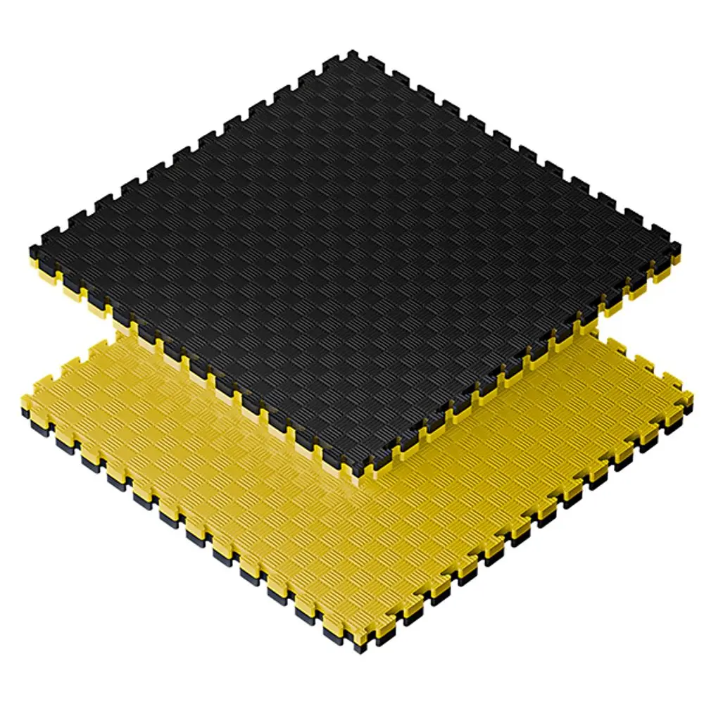 Sportago Tatami Taekwondo podložka 100x100cm černá-žlutá