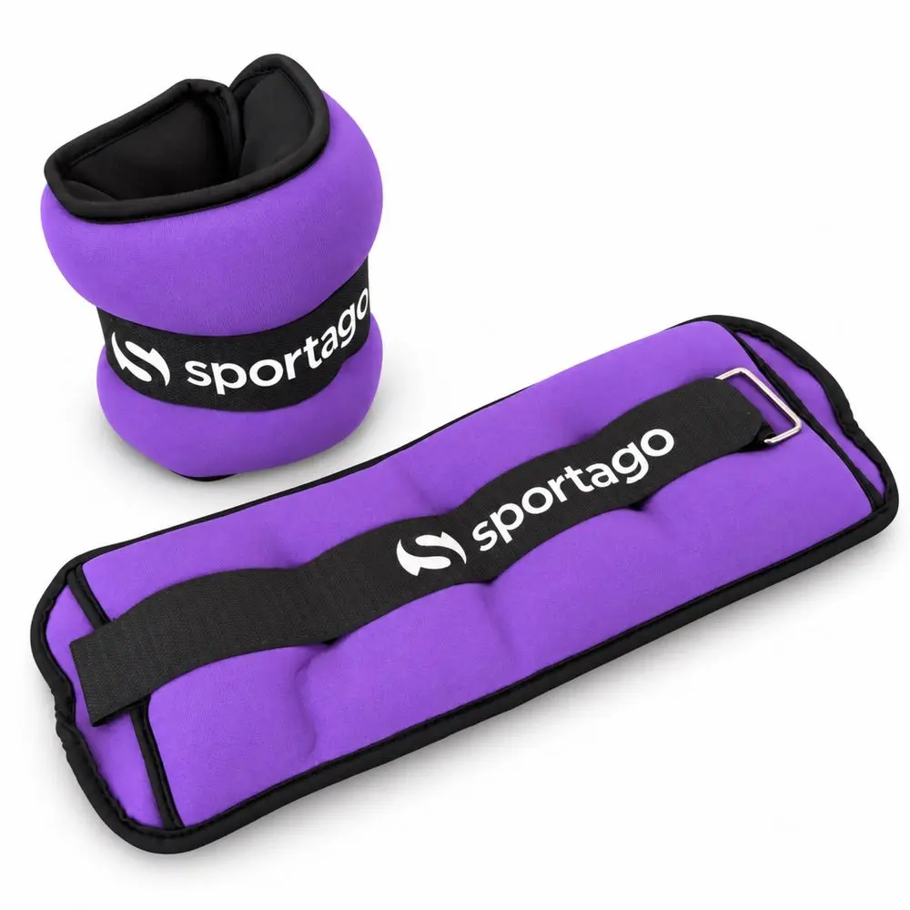 Sportago Mova 2×2 kg – neoprenová závaží na zápěstí a kotníky
