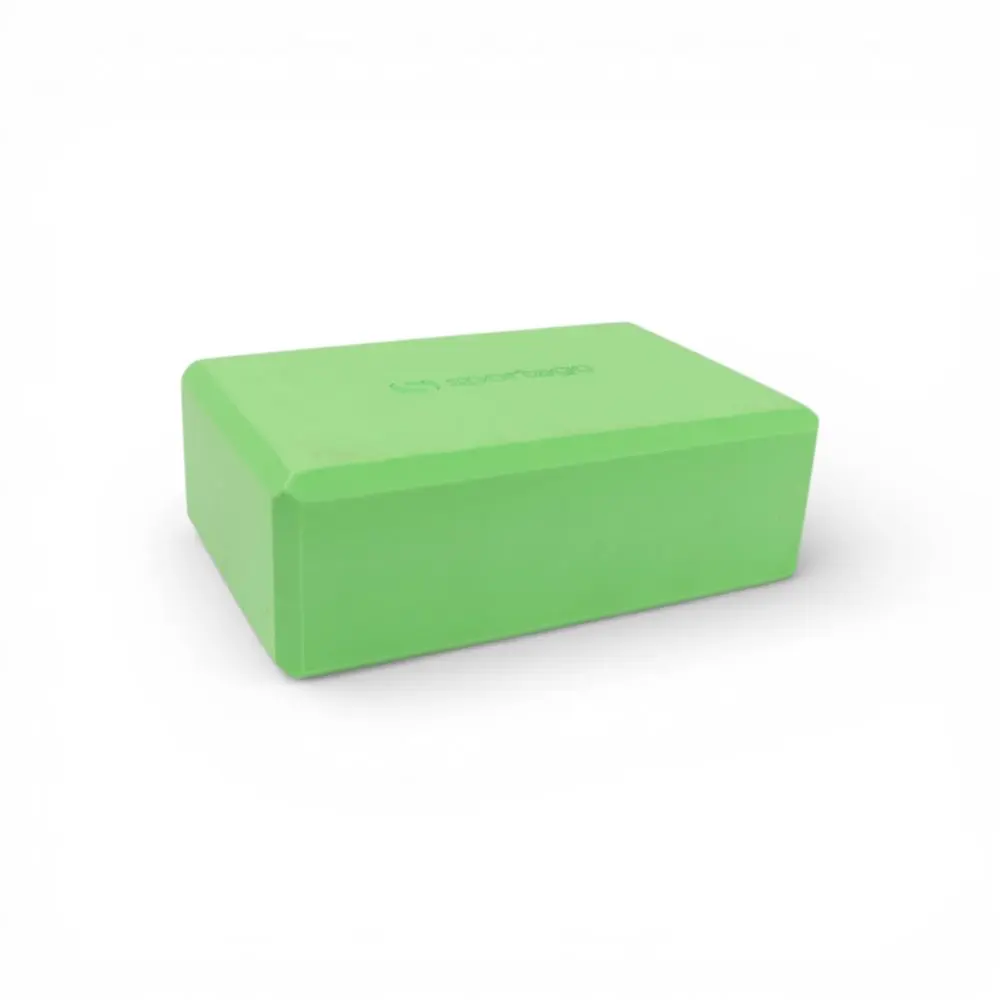 Yoga block Sportago Tiga - jednobarevný - světle zelená