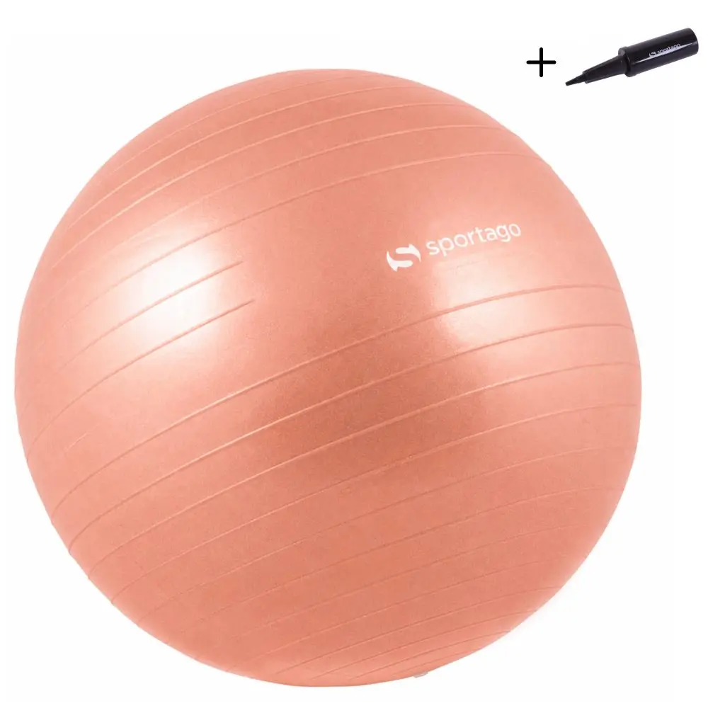 Gymnastický míč Sportago Anti-Burst 85 cm, včetně pumpičky - korál