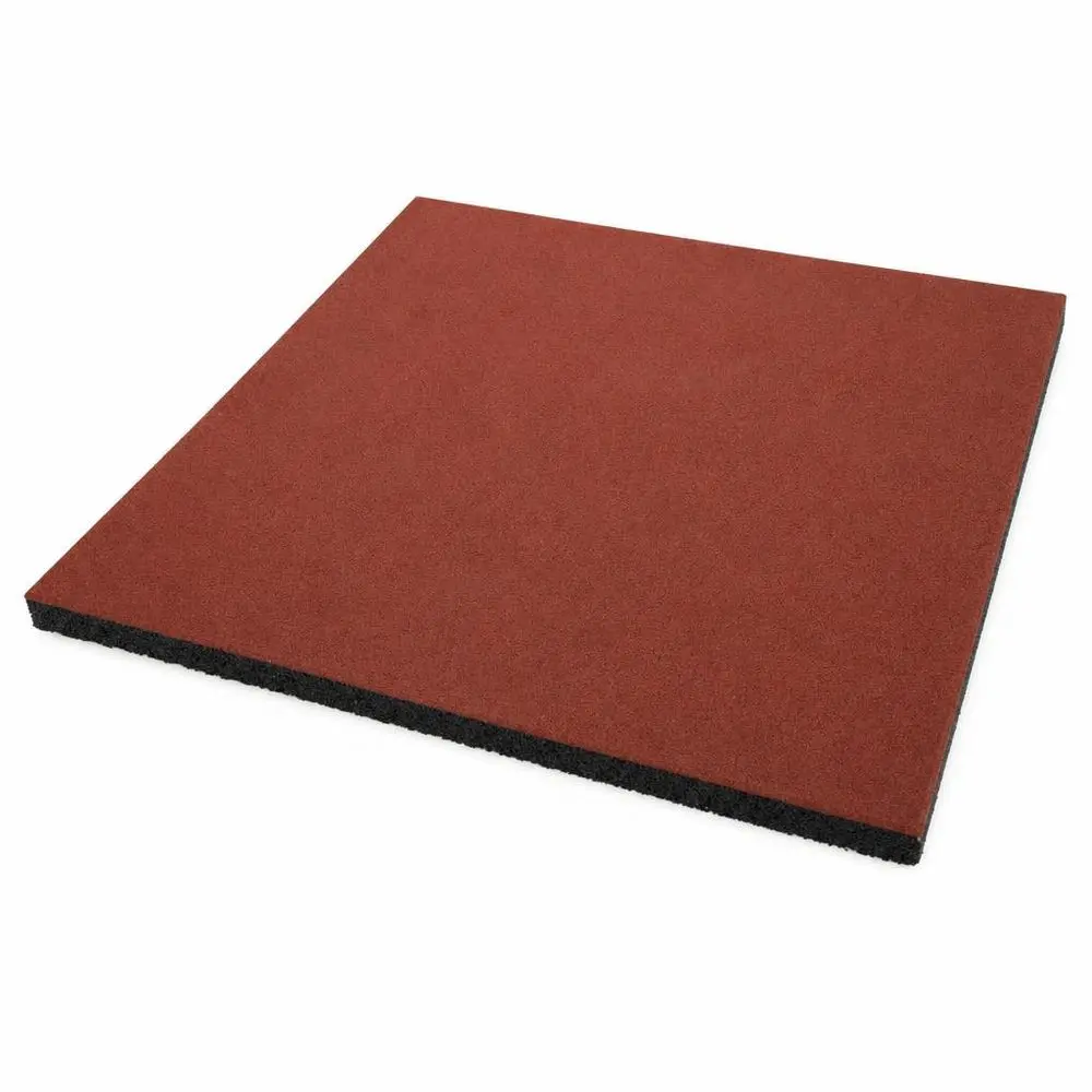 Venkovní gumová dlažba Sportago 50×50×2,5 cm - červená