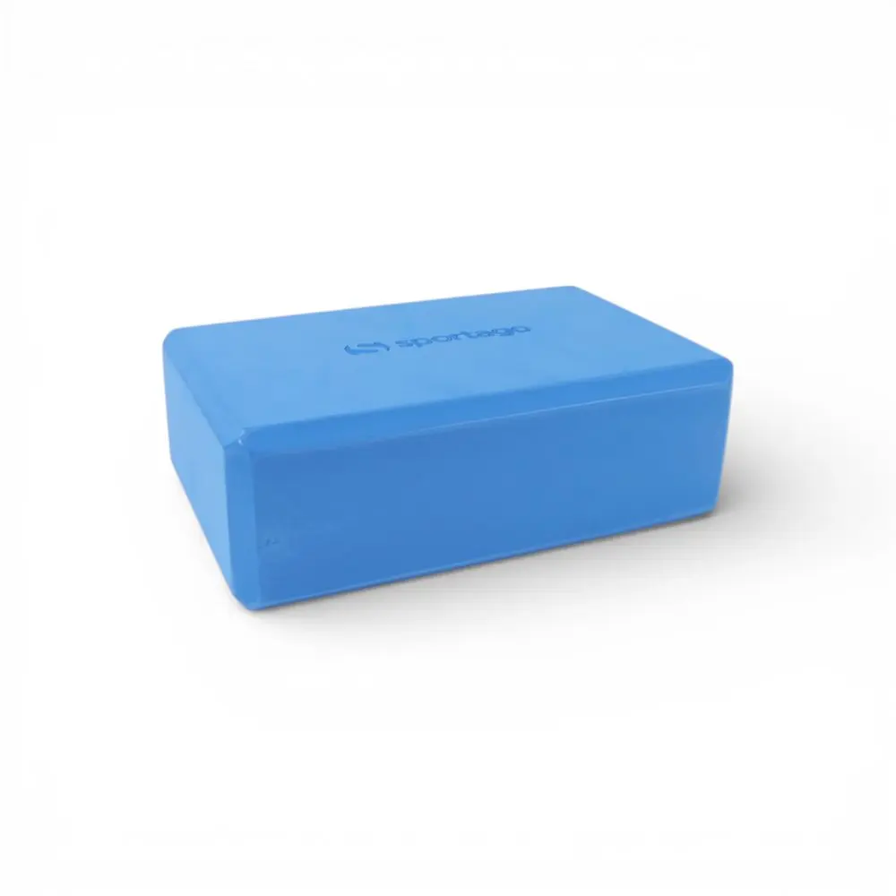 Yoga block Sportago Tiga - jednobarevný - modrá