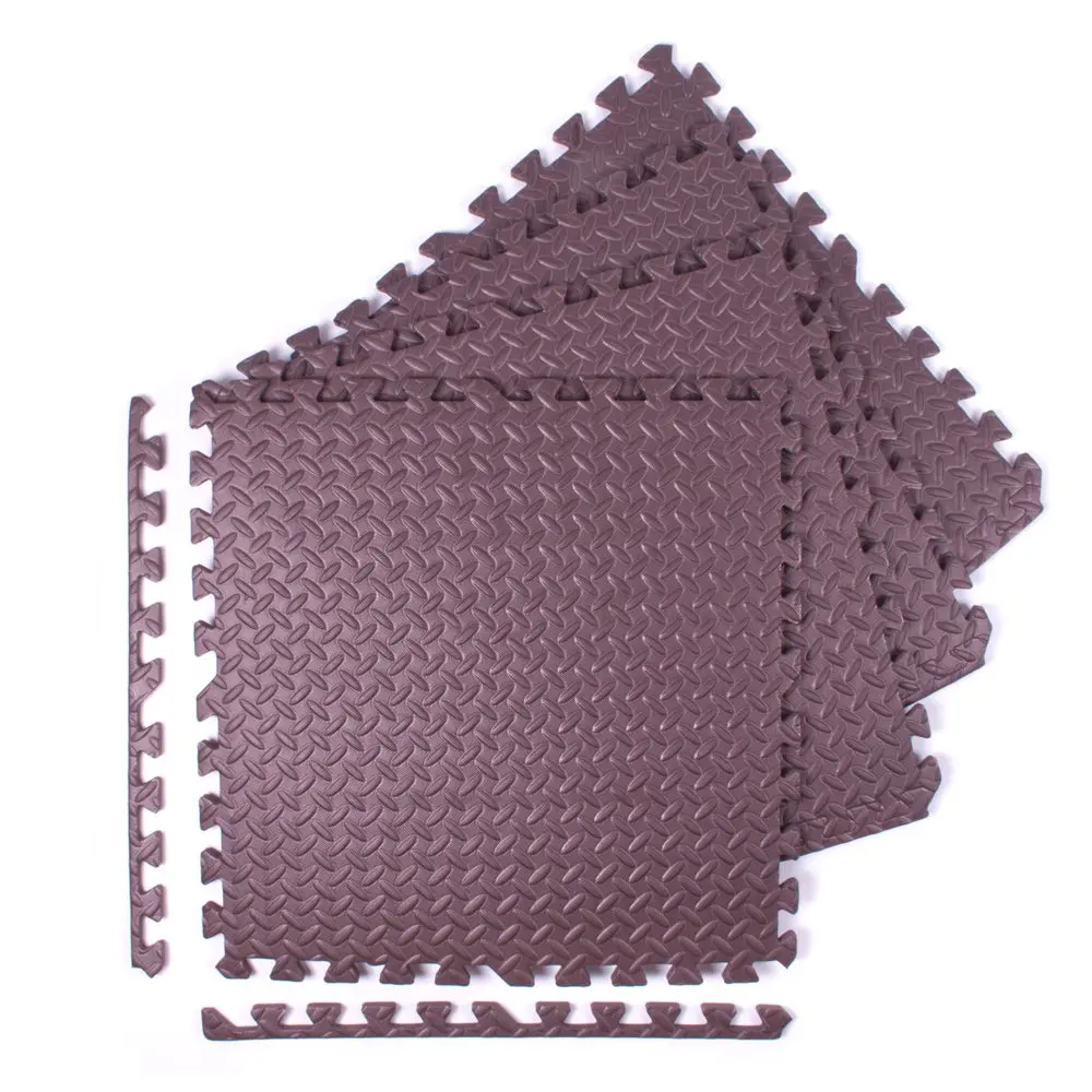 Puzzle podložka Sportago Easy-Lock 60x60x1,2 cm, 4 ks, kávová