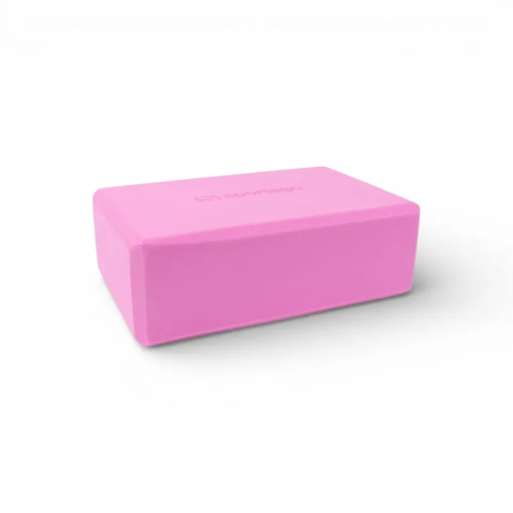 Yoga block Sportago Tiga - jednobarevný - růžová