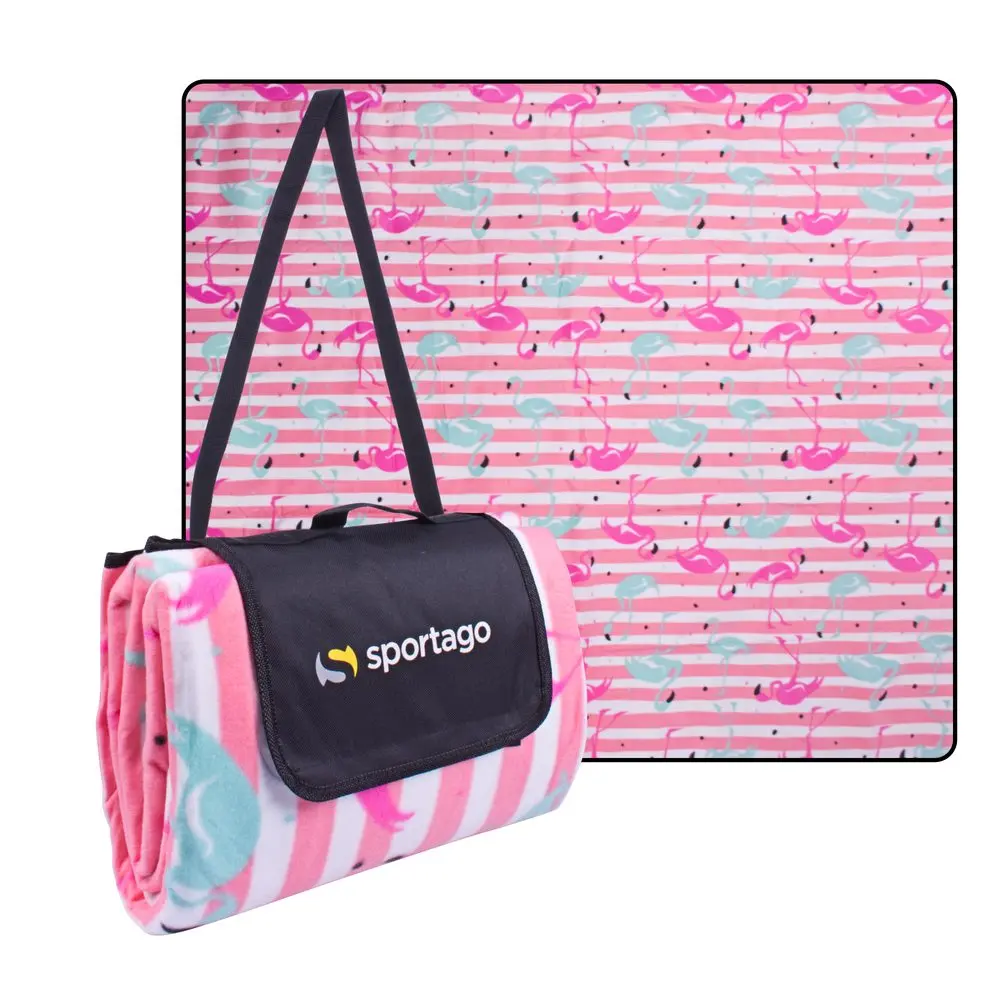 Sportago Flamingos pikniková deka 200x200 cm