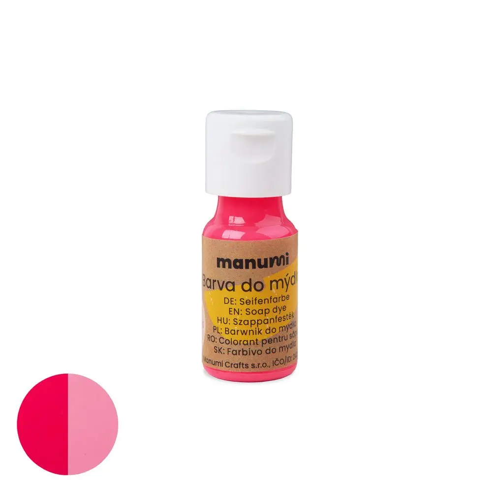 Manumi tekutá barva do mýdla 10 ml neonově růžová - 1 ks