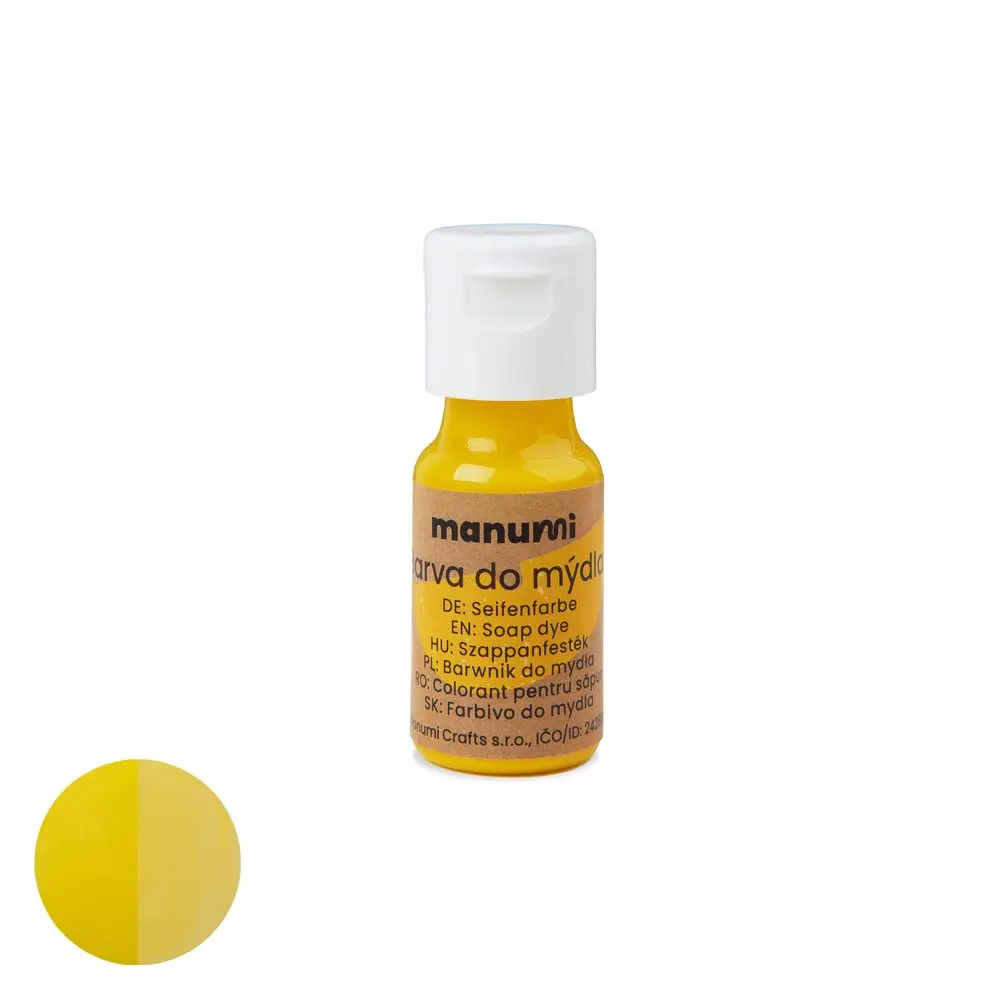 Manumi tekutá barva do mýdla 10 ml žlutá - 3 ks