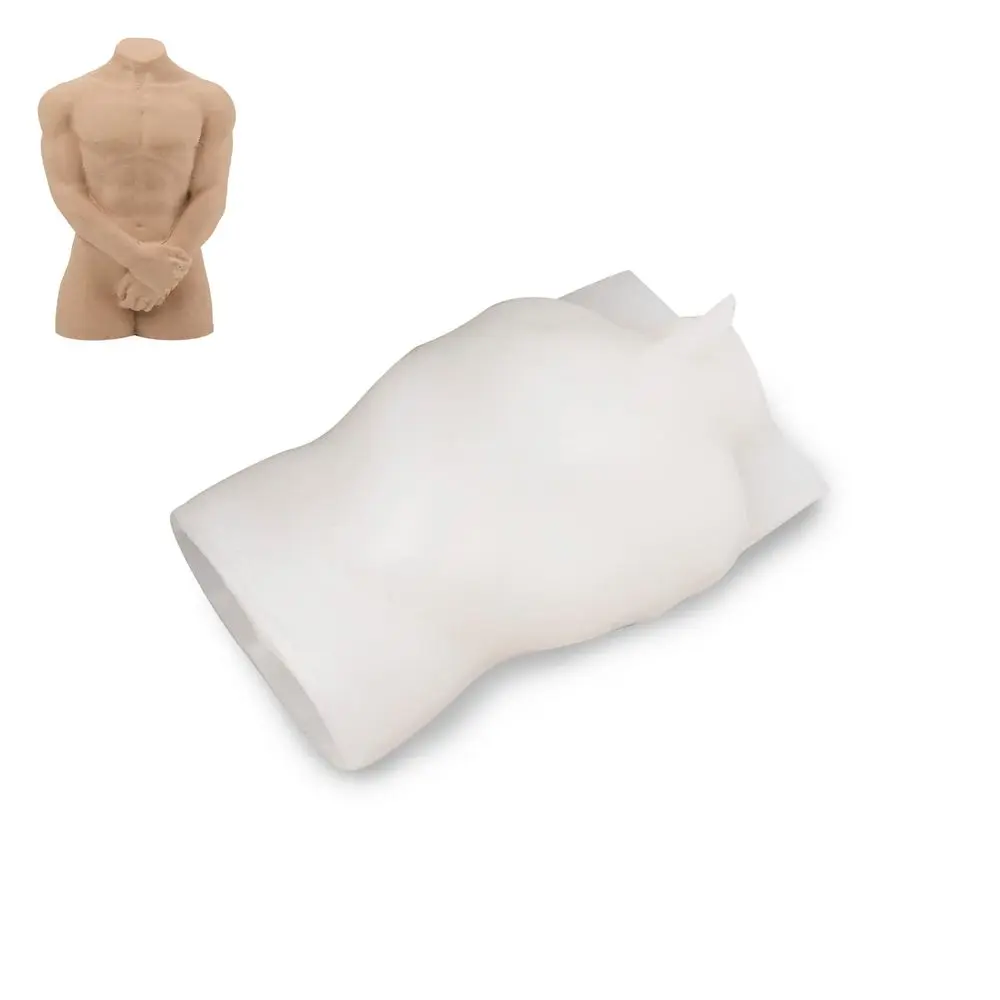 Manumi Silikonová forma na odlévání kreativní hmoty mužské torzo 62x97mm -