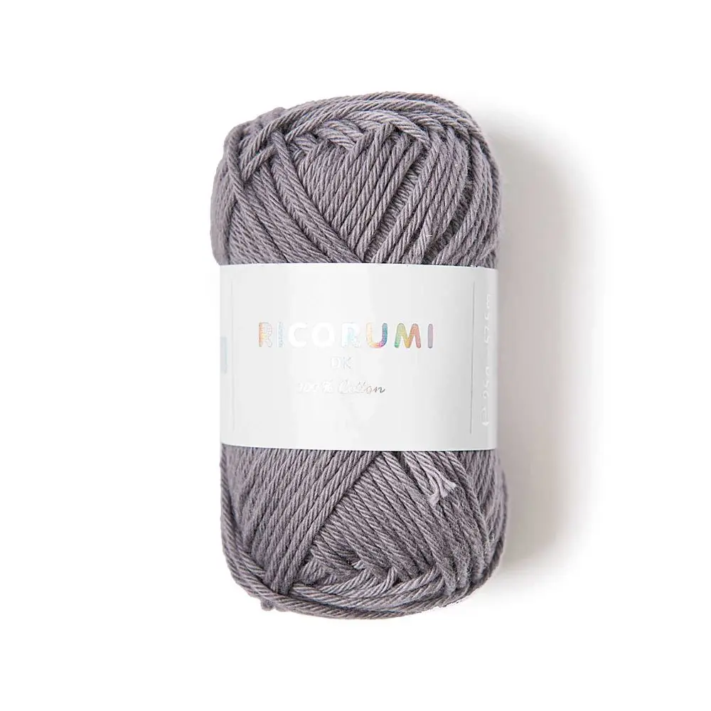 Rico Design Bavlněná háčkovací příze Ricorumi dk odstín 059 myší šeď - 1 ks