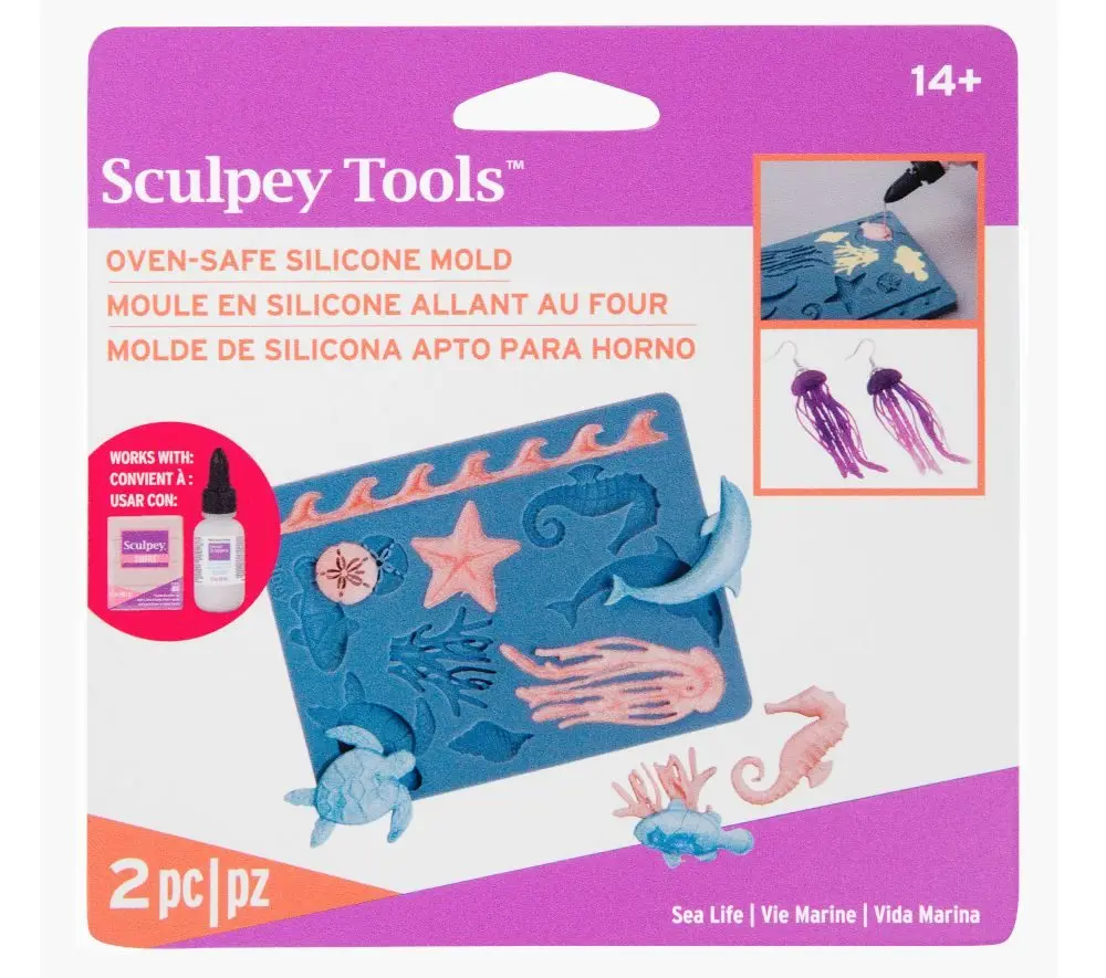 Sculpey silikonová forma Mořský život -