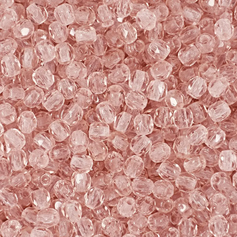 Manumi české broušené korálky 3 mm Rosaline - 300 ks