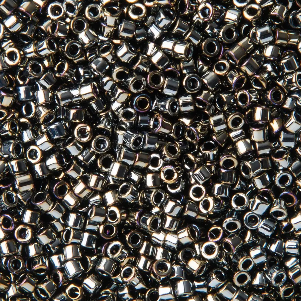 Miyuki Rokajlové korálky - Miyuki Delica 11/0 (DB-026) Metallic Dark Steel -
