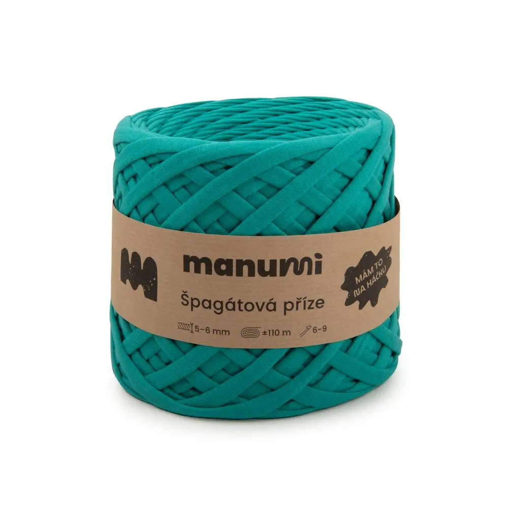 Manumi špagátová příze tyrkysová -