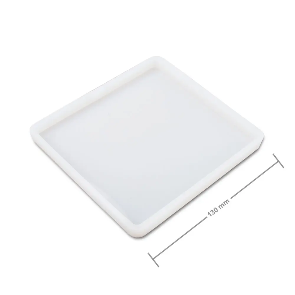 Manumi Silikonová forma na odlévání kreativní hmoty čtverec 130x10mm - 3 ks