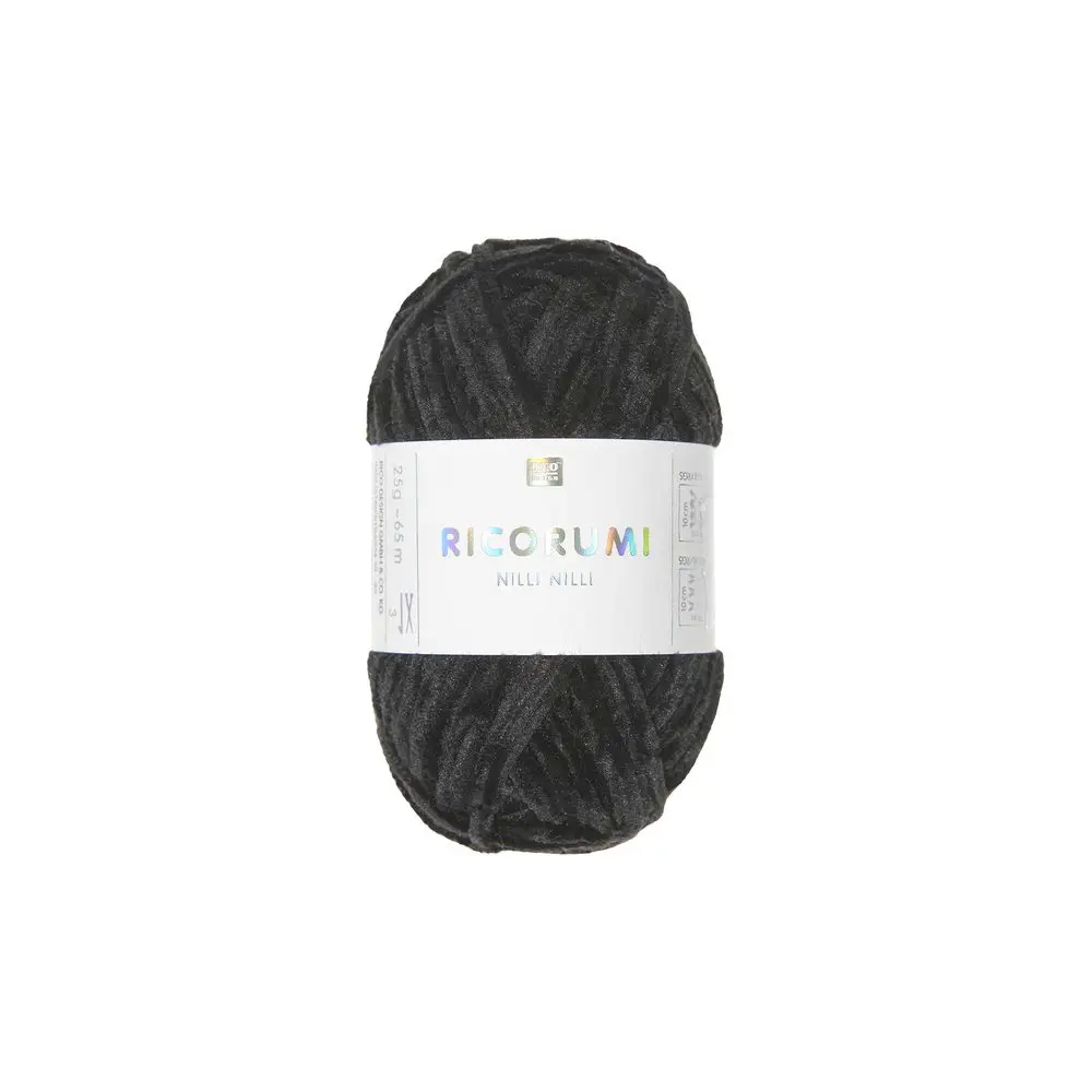 Rico Design Žinylková příze Ricorumi Nilli Nilli odstín 027 černá - 1 ks