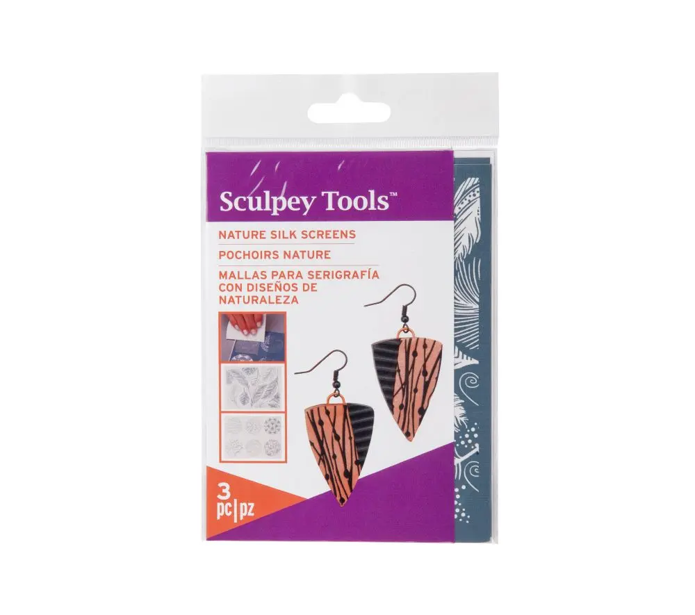 Sculpey sada na sítotiskovou techniku Nature -