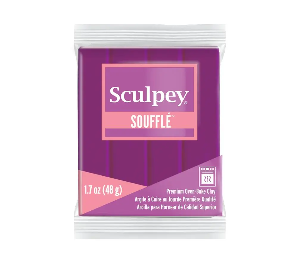 Sculpey SOUFFLÉ Turnip tmavě růžová - 5 ks - 5 ks