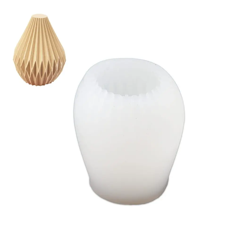 Manumi Silikonová forma na odlévání kreativní hmoty 3D geo kapka 95x75mm -