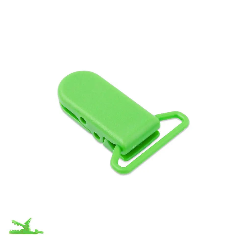 Plastový klip na dudlík 37x16x9 mm Medium Sea Green - 1 ks