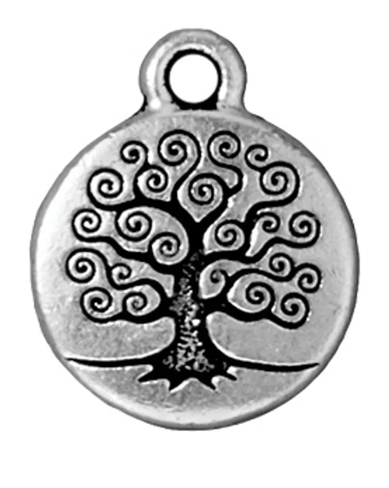 TierraCast přívěsek Tree Of Life starostříbrný - 1 ks